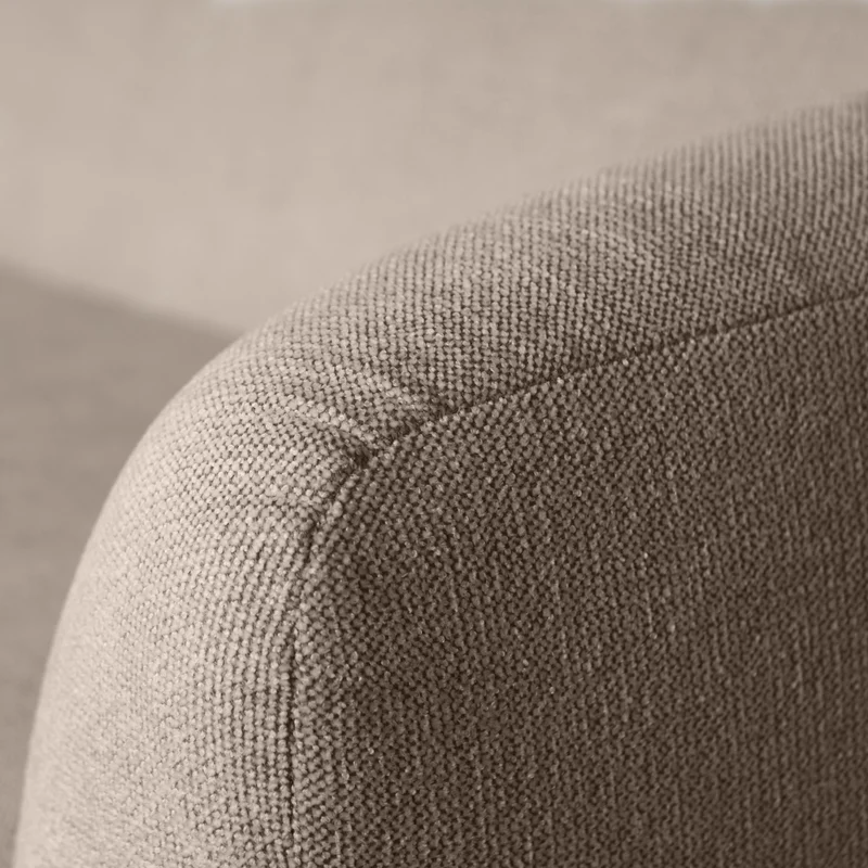 Sloping 3-sitzer sofa hellbraun melange