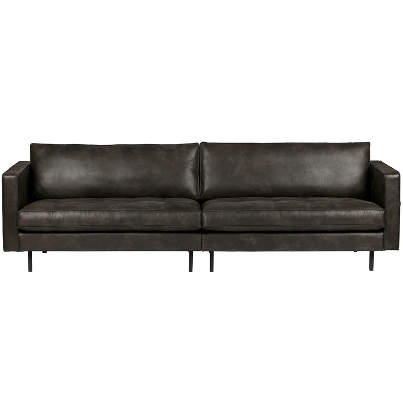 Rodeo classic sofa 3-sitzer ecoleder schwarz