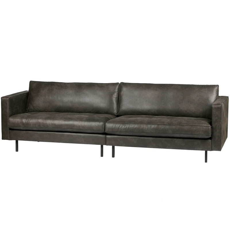 Rodeo classic sofa 3-sitzer ecoleder schwarz