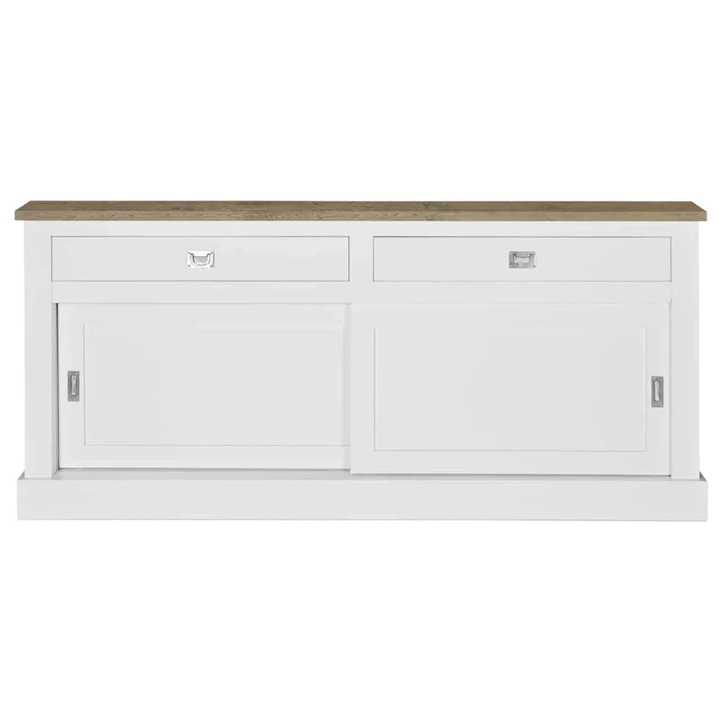 Sideboard weiß Landhaus, Anrichte weiß Landhaus, Breite 200 cm