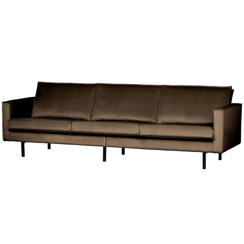 Rodeo sofa 3-sitzer velvet taupe