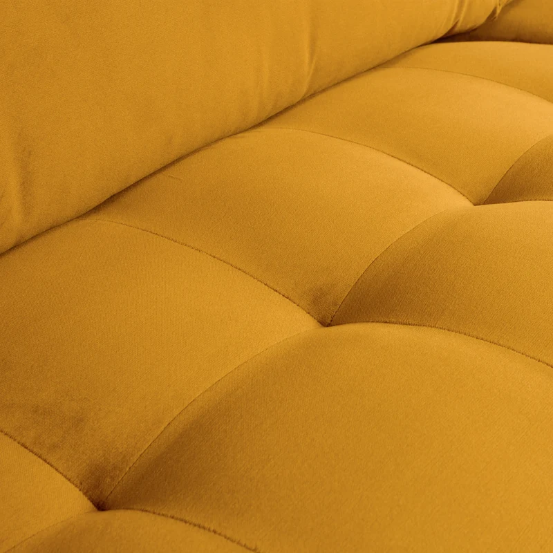 Rodeo classic 3-sitzer sofa velvet ochre