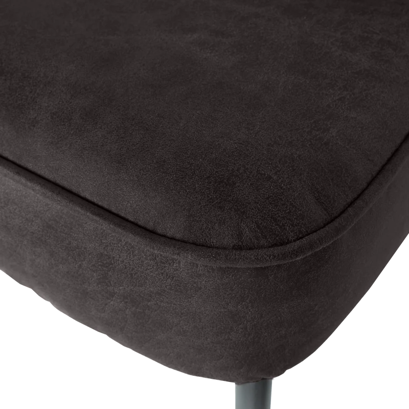 Vogue essbank ecoleder schwarz