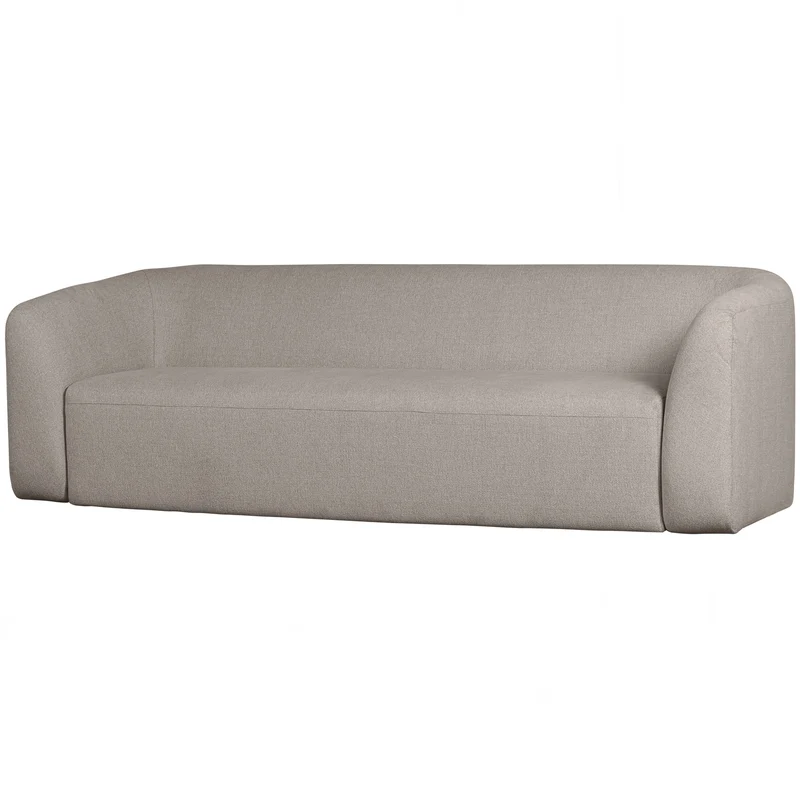 Sloping 3-sitzer sofa off white melange