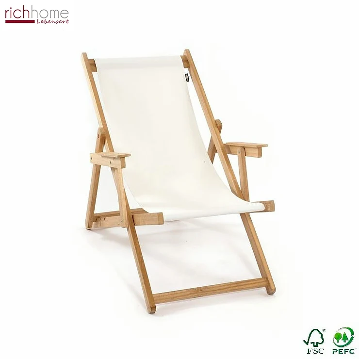 Sonnenliege weiß Holz Textil, Gartenliege weiß, Liege weiß Holzgestell