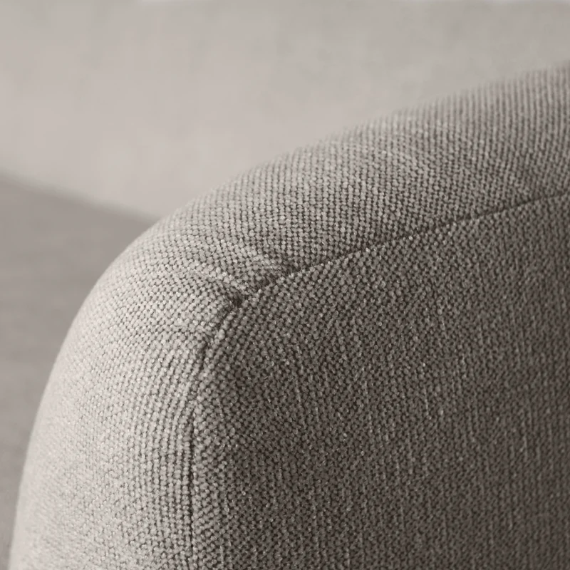 Sloping 3-sitzer sofa grau melange