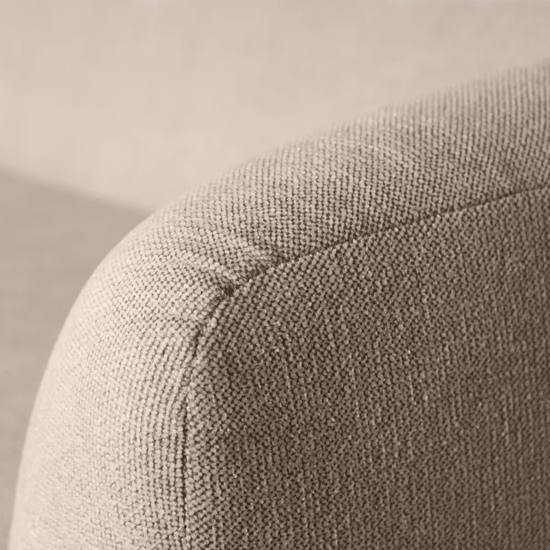 Sloping 3-sitzer sofa natural melange