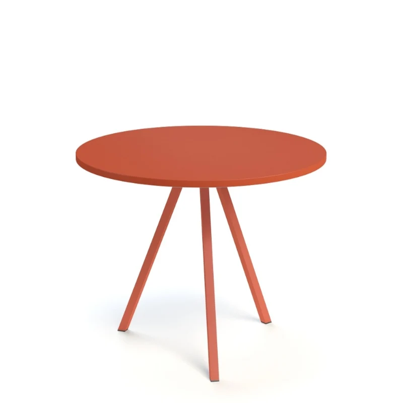 Tisch rund rot, Esstisch rot rund, runder Tisch rot, Durchmesser 70-100 cm