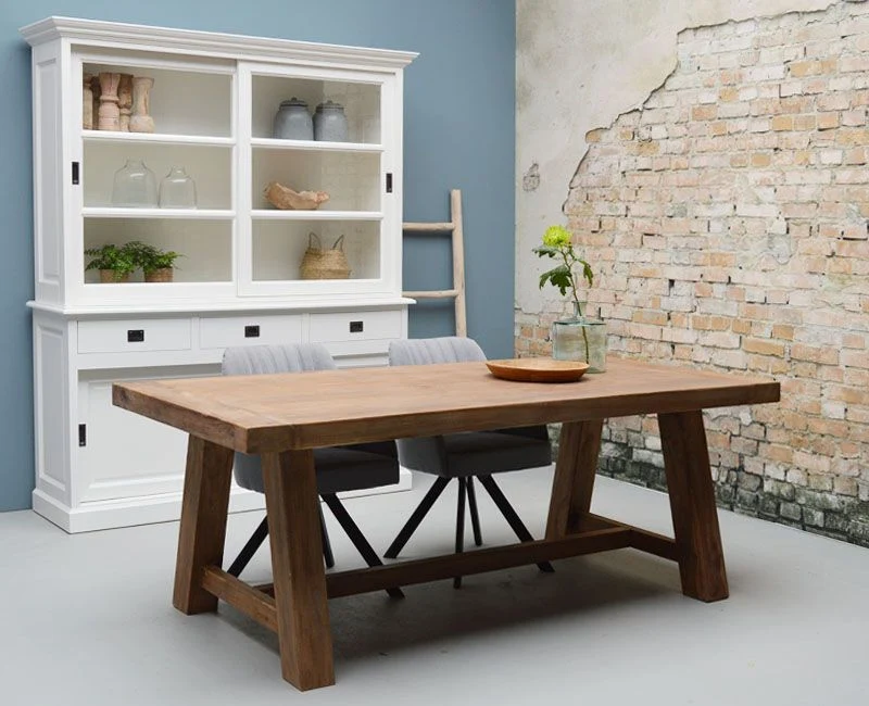 Tisch Landhaus, Esstisch Massivholz, Tisch Holz Landhausstil, Breite 220 cm