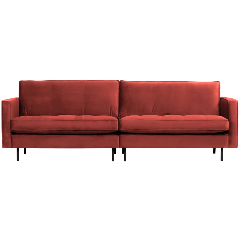 Rodeo classic 3-sitzer sofa velvet kastanie