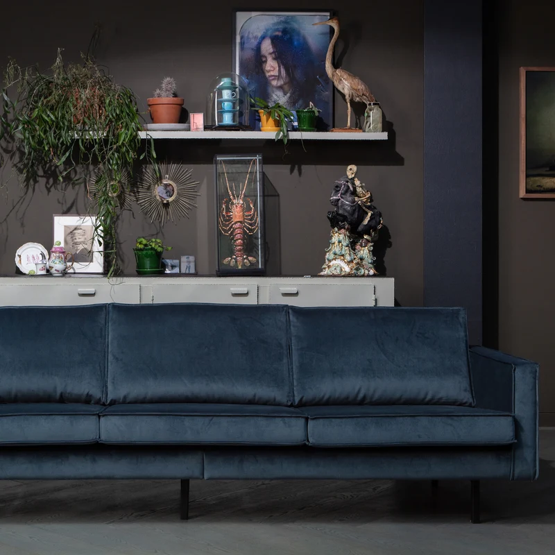 Rodeo sofa 3-sitzer velvet teal