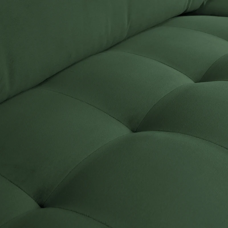 Rodeo classic 3-sitzer sofa velvet waldgrün