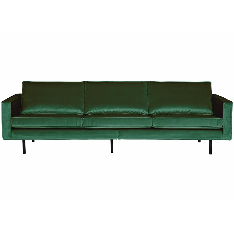 Rodeo sofa 3-sitzer velvet waldgrün