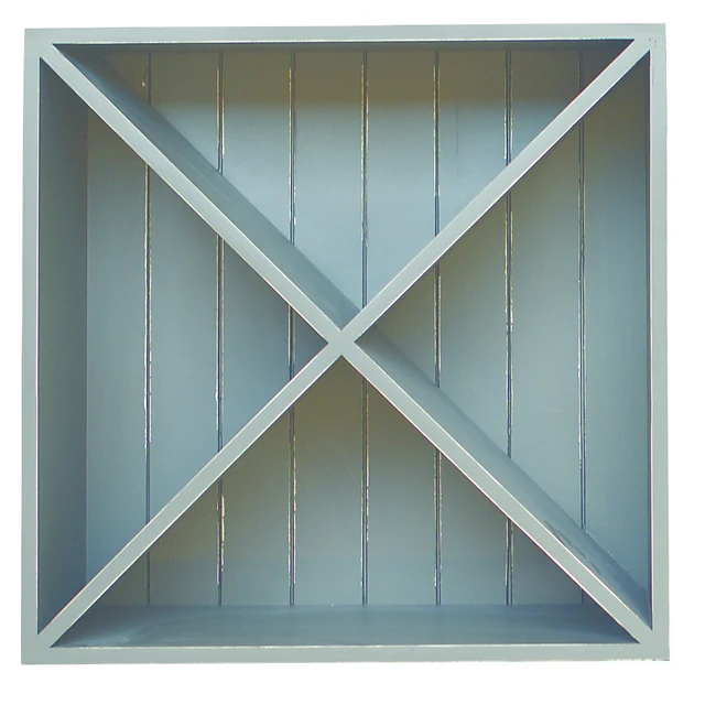 Regal grau Landhaus, Küchenregal weiß, Weinregal Landhausstil weiß, Breite 185 cm