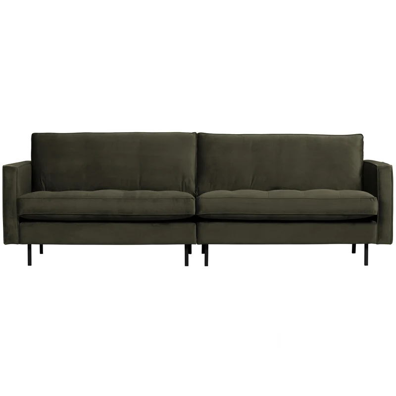 Rodeo classic 3-sitzer sofa velvet dunkelgrün