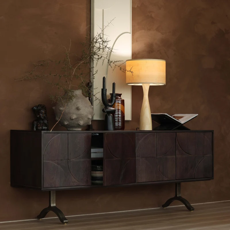 Draw sideboard mangoholz walnuss