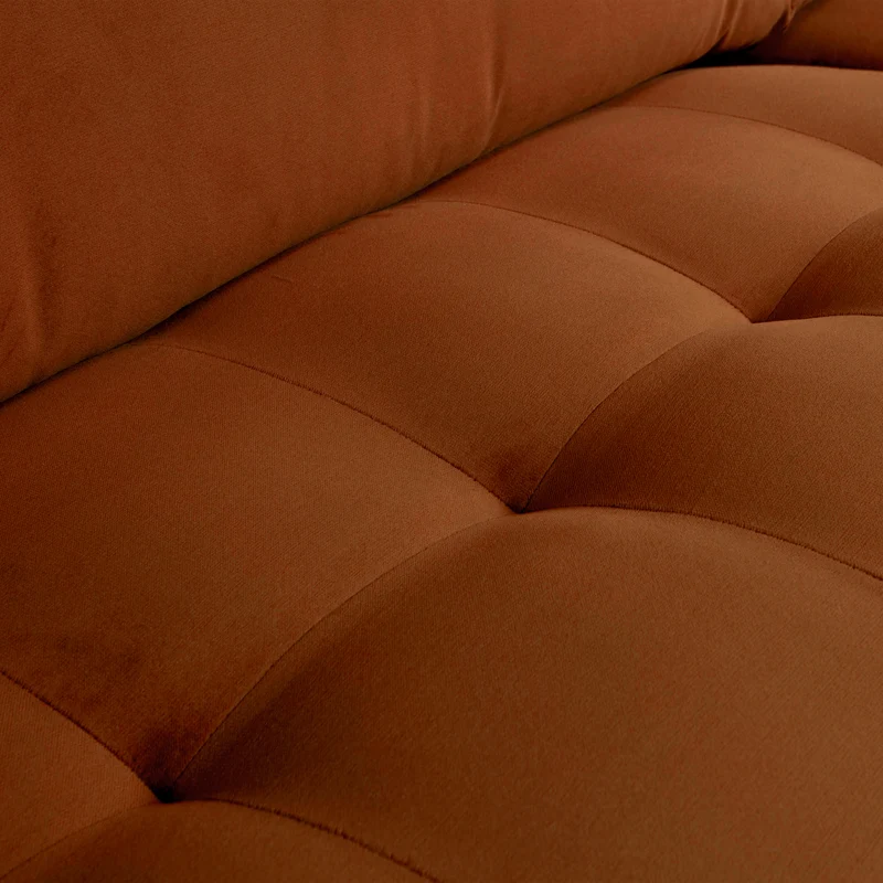 Rodeo classic 3-sitzer sofa velvet rost