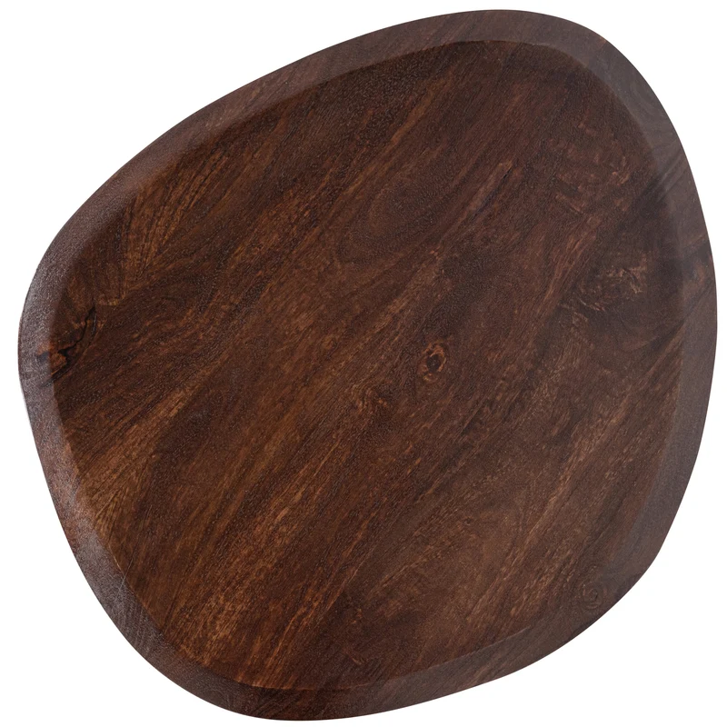 Posture beistelltisch mangoholz walnuss