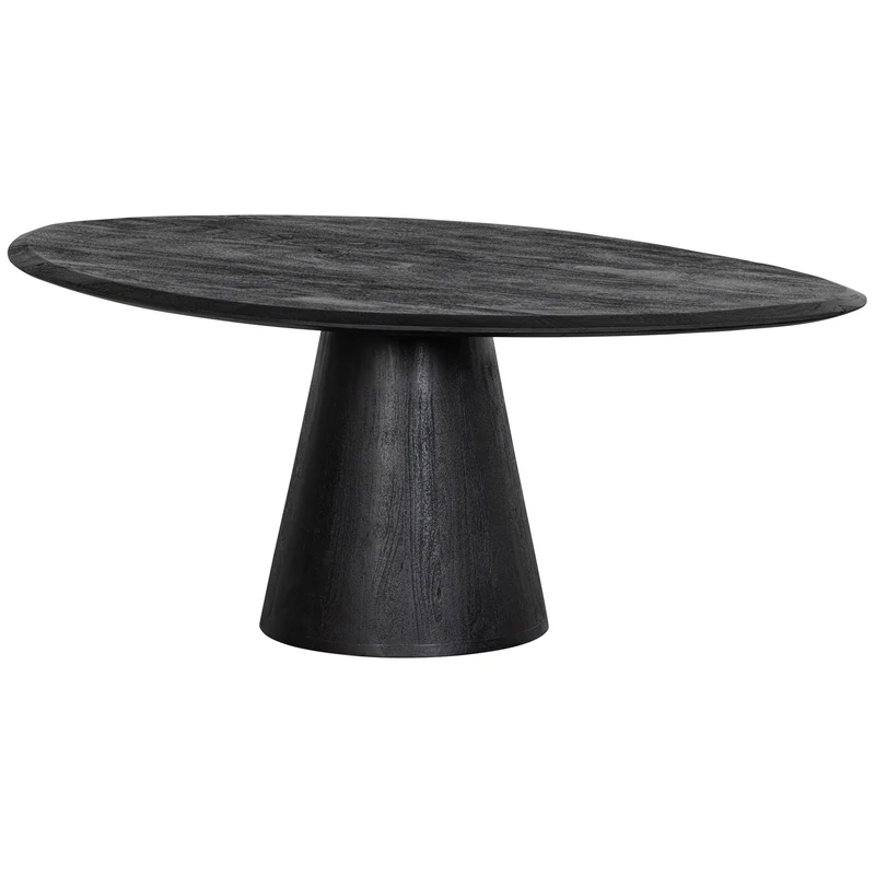 Posture couchtisch mangoholz schwarz ø120 cm