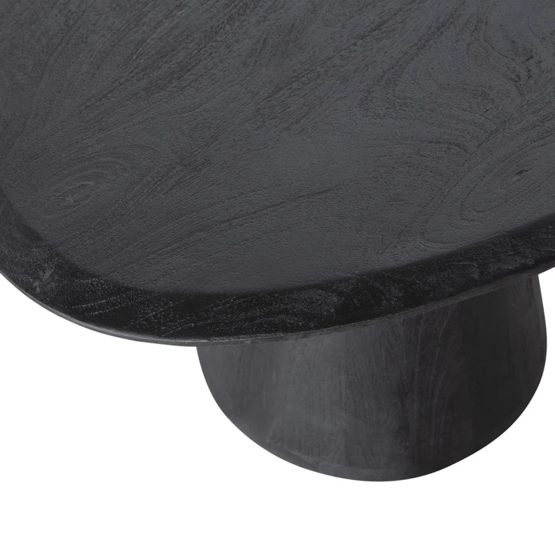 Posture couchtisch mangoholz schwarz ø120 cm
