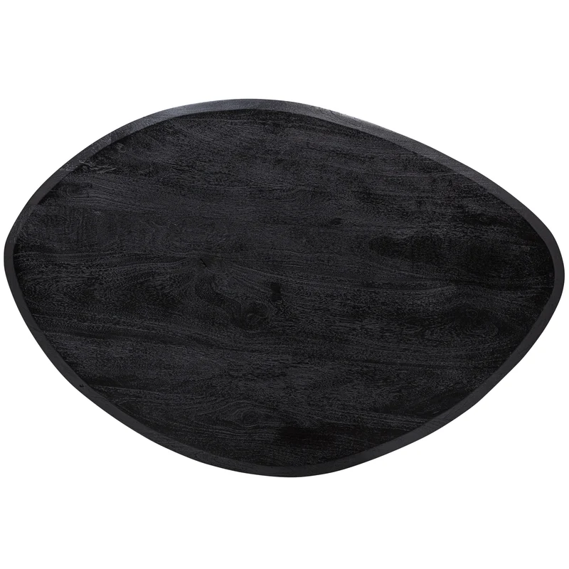 Posture couchtisch mangoholz schwarz ø120 cm