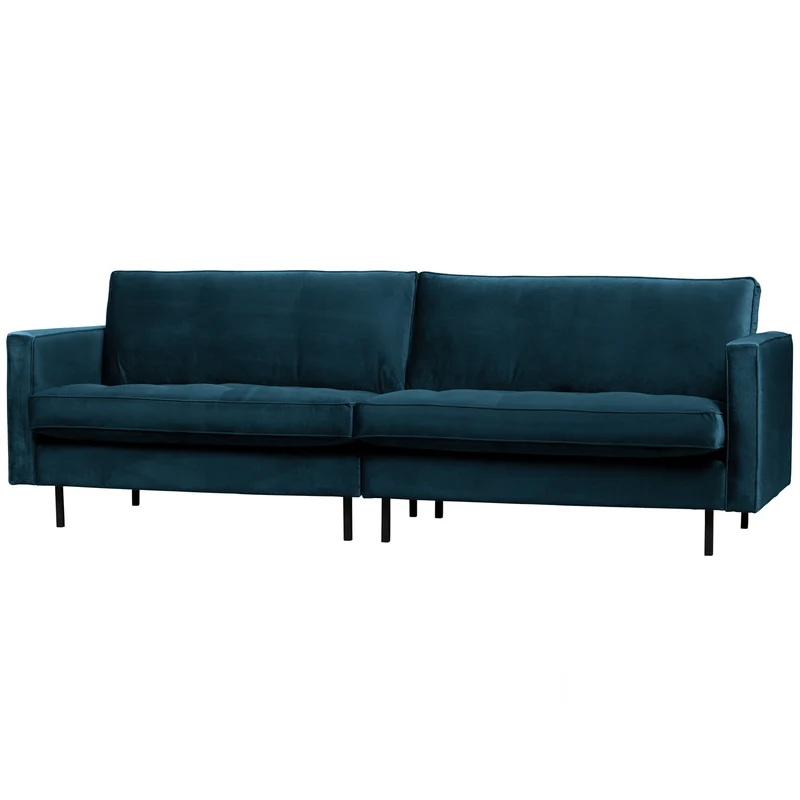 Rodeo classic 3-sitzer sofa velvet blau
