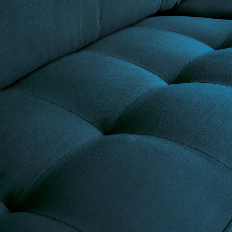Rodeo classic 3-sitzer sofa velvet blau