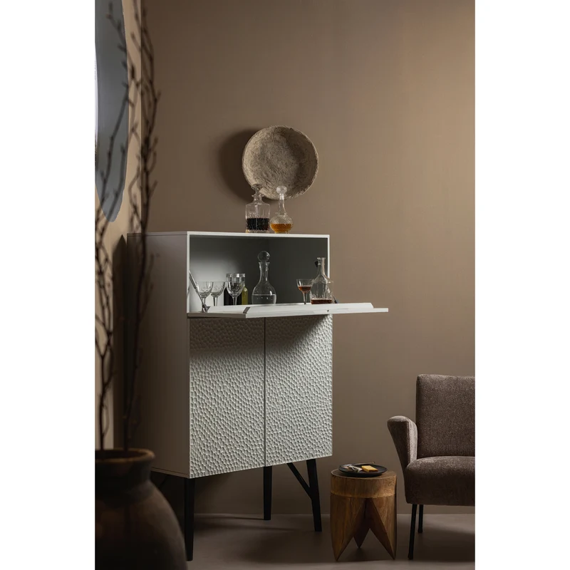 Carved organic bar schrank mist