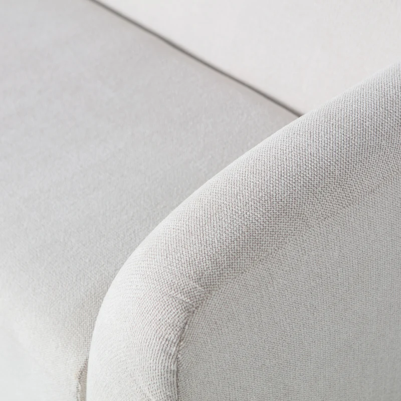 Sloping 3-sitzer sofa pearl melange
