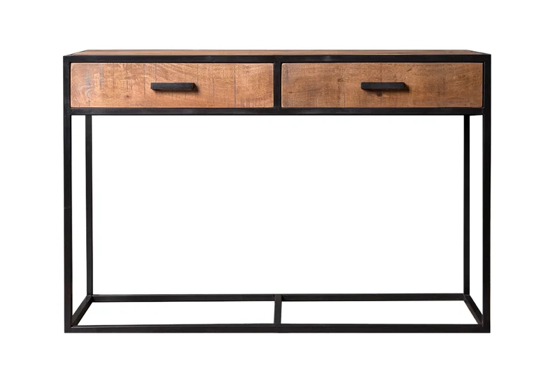 Konsole Industriedesign, Wandtisch Metall-Gestell, Konsole Industrie, Breite 120 cm