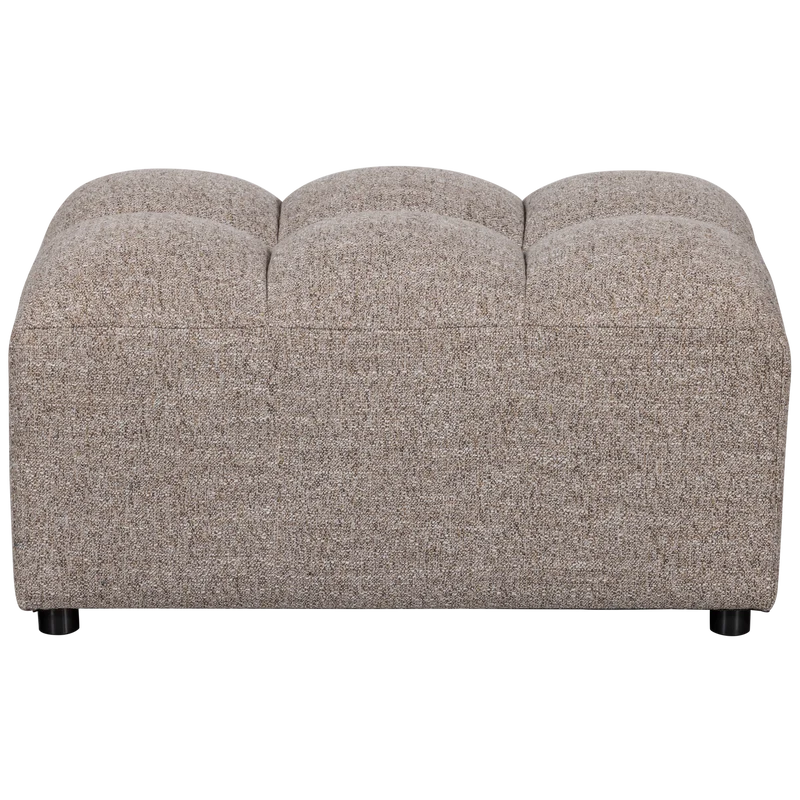 Allure hocker gewebtes braun melange