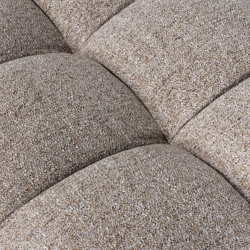 Allure hocker gewebtes braun melange