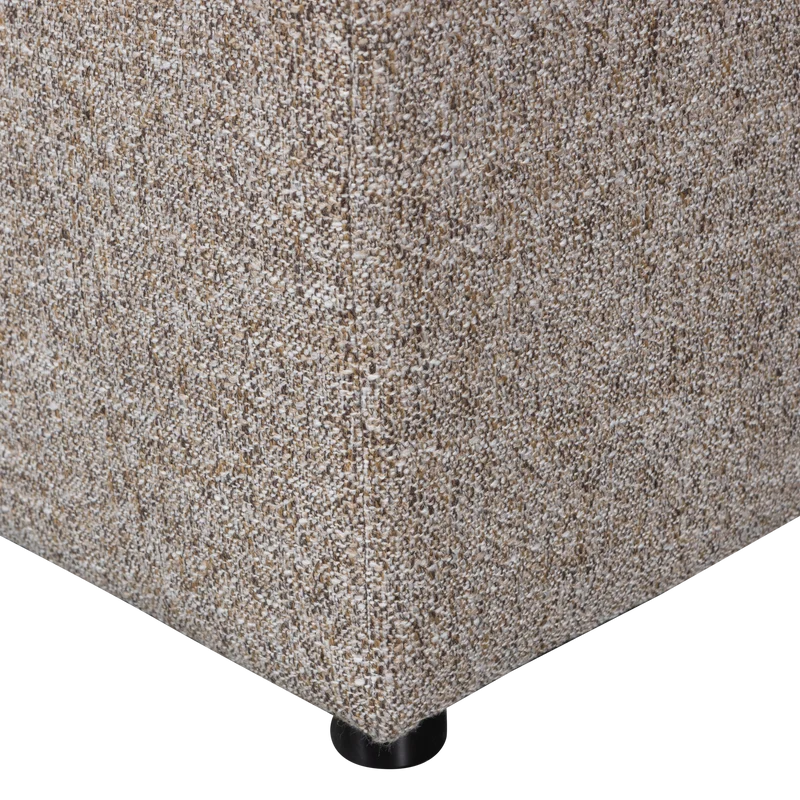 Allure hocker gewebtes braun melange