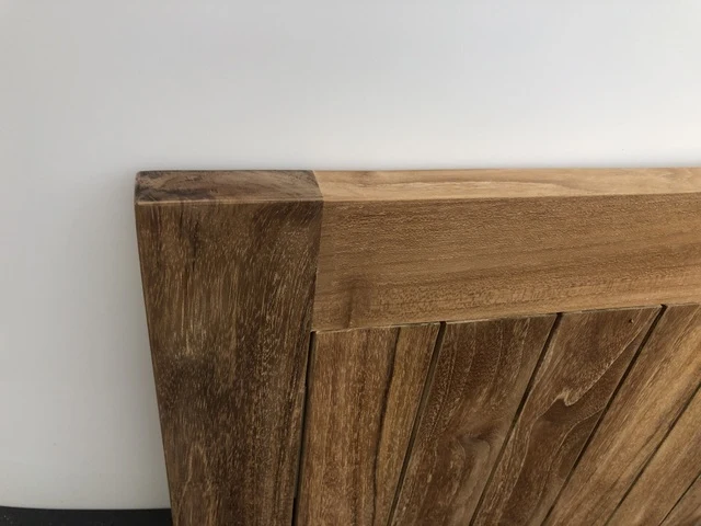 Tischplatte Teakholz, Garten-Tischplatte Teak, Tischplatte für Bistrotisch, Maße 80x80 cm
