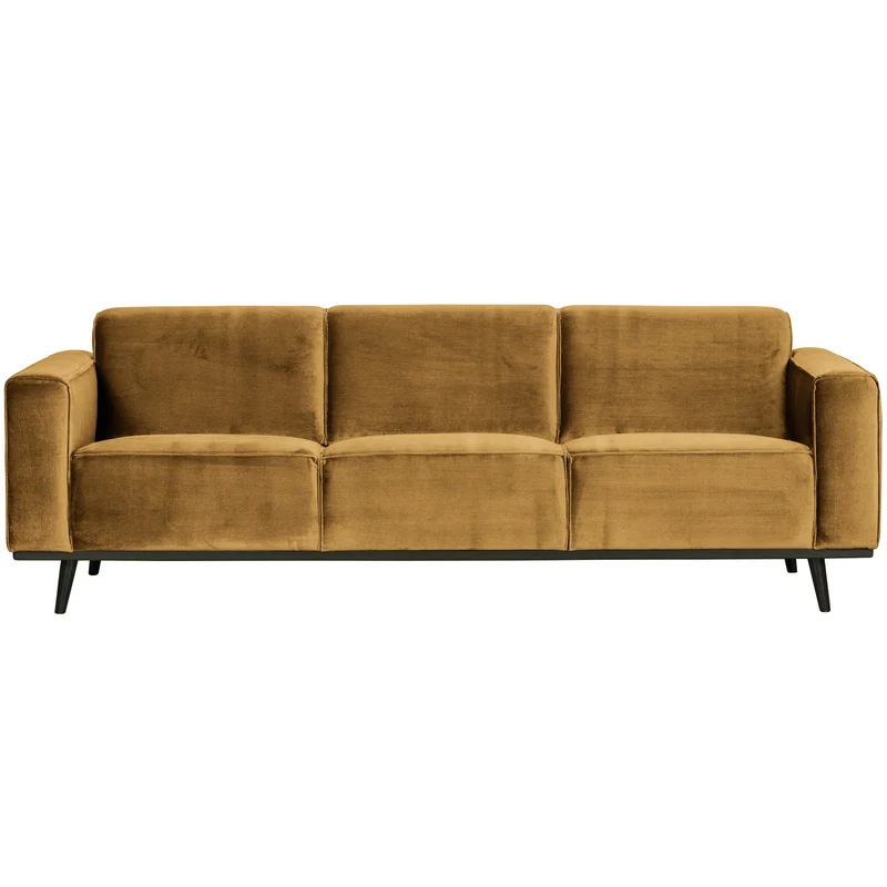 Statement 3-sitzer 230 cm samt honig gelb