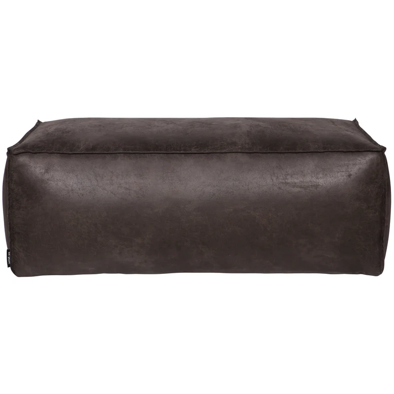 Rodeo hocker 43x120x60 cm ecoleder schwarz