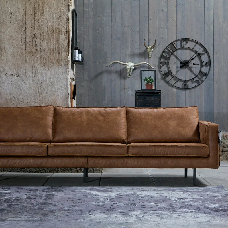 Rodeo 3-sitzer sofa ecoleder cognac
