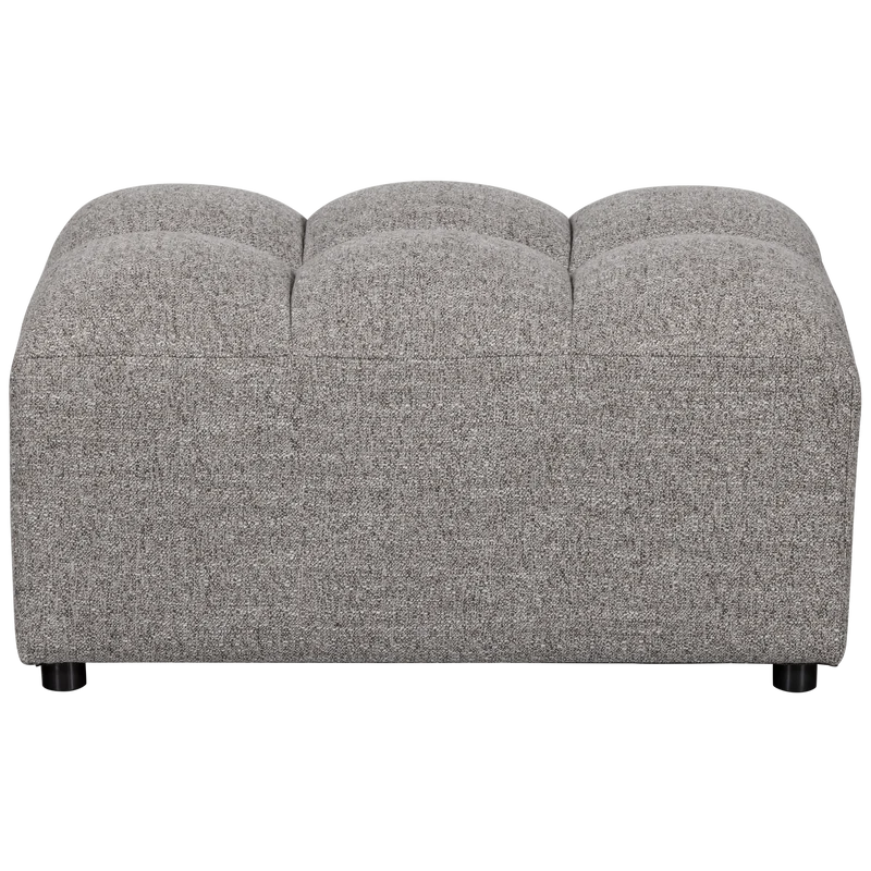 Allure Hocker aus gewebtem Stoff in der Farbe „Lehm-Melange“