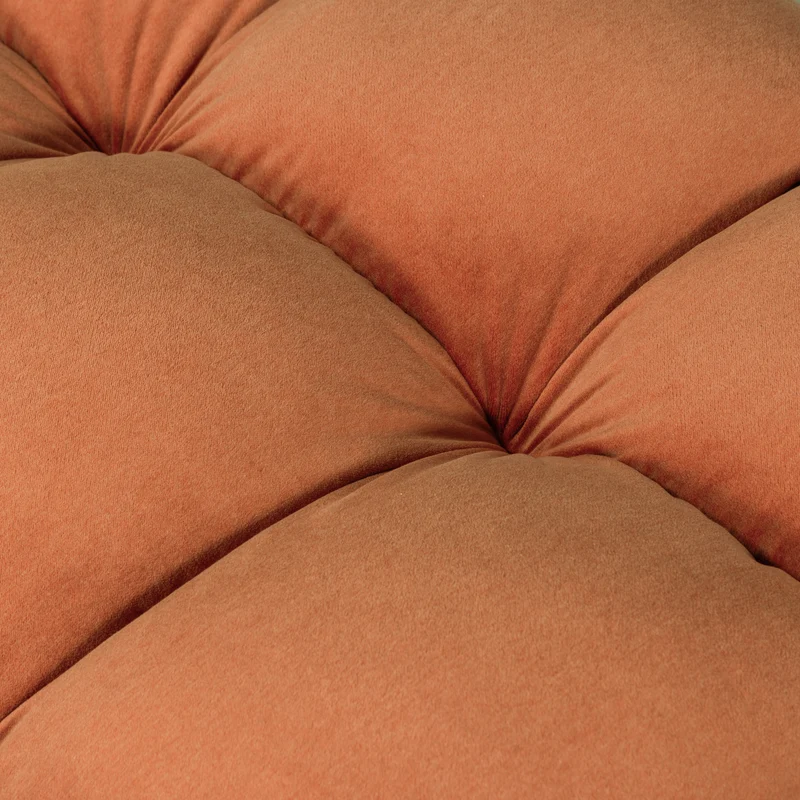 Allure hocker gewaschener samt terra