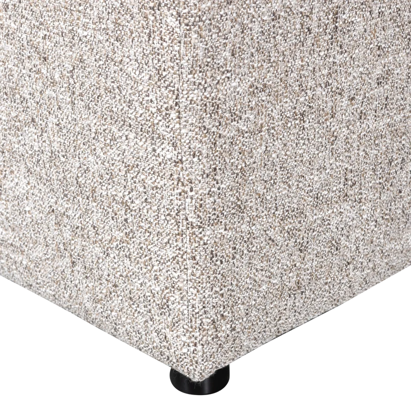 Allure hocker gewebtes natur melange