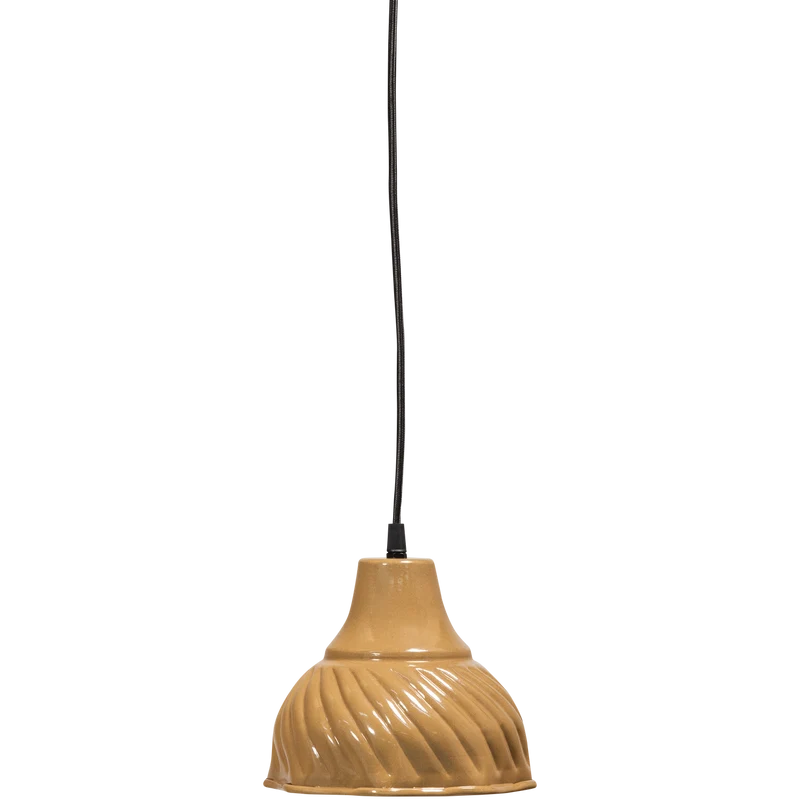 Arleso hängende lampe metall honinggelb