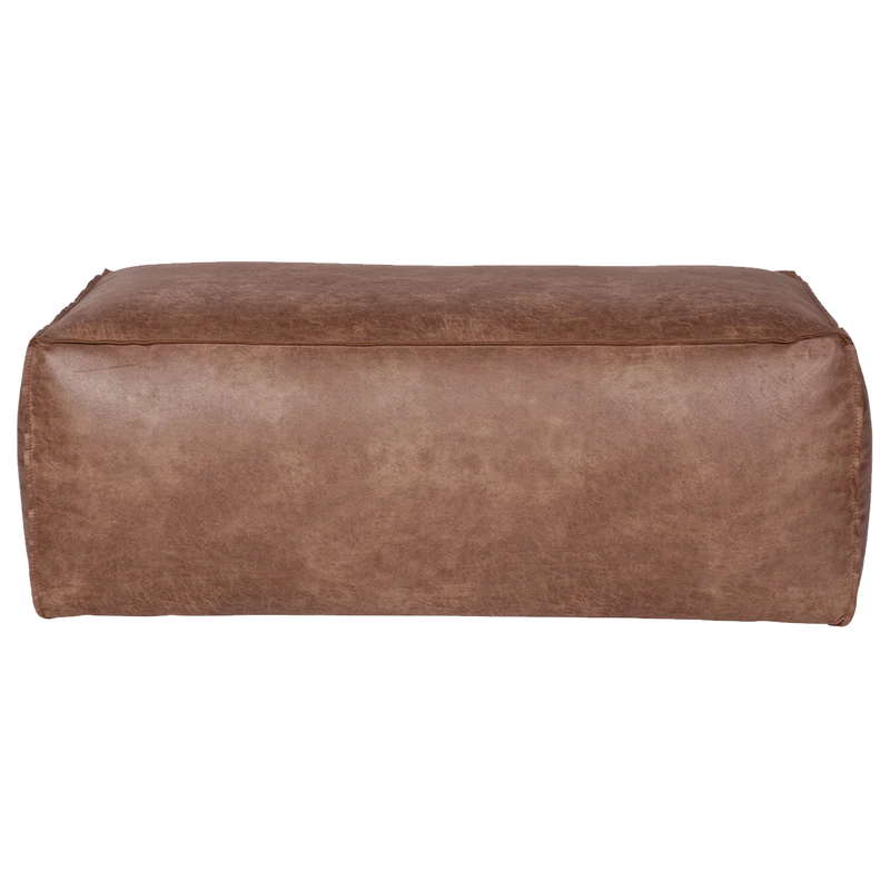 Rodeo hocker 43x120x60 cm ecoleder cognac