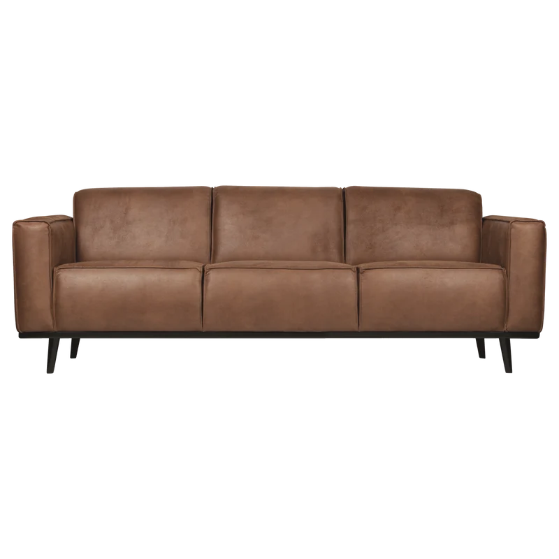 Statement 3-sitzer 230 cm ecoleder cognac