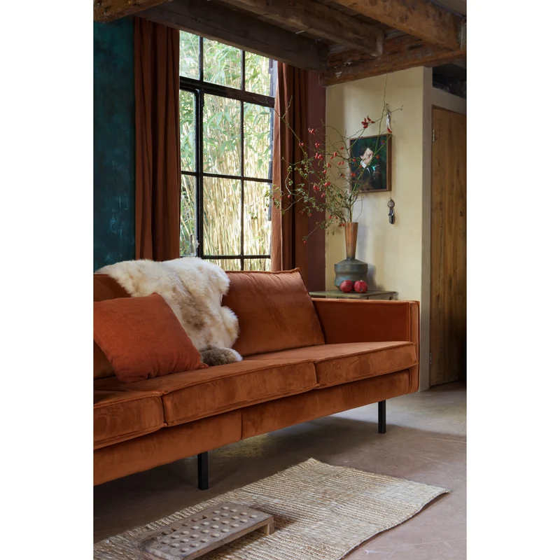 Rodeo sofa 3-sitzer velvet rost