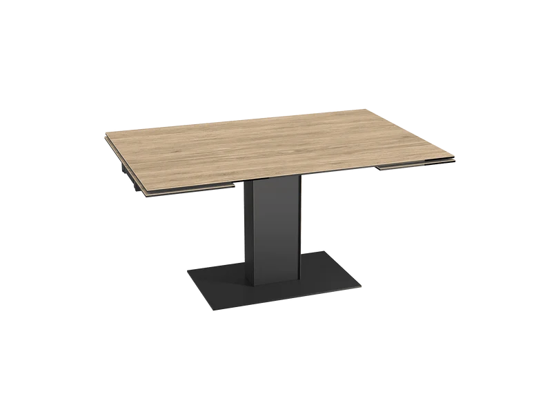Esstisch Keramik Eiche-Optik Keramik-Tischplatte, Tisch Keramikplatte, Esstisch ausziehbar, Länge 150-230 cm