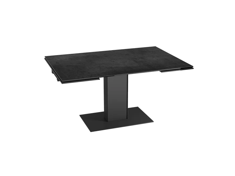 Ausziehtisch anthrazit, Esstisch anthrazit Keramikplatte, Esstisch Keramik ausziehbar, Länge 150-230 cm