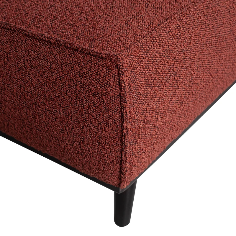 Statement puff bouclé kastanie