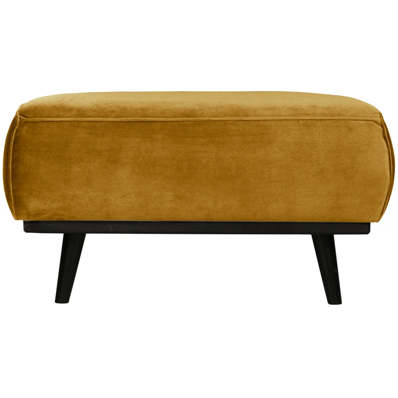 Statement puff velvet honinggelb