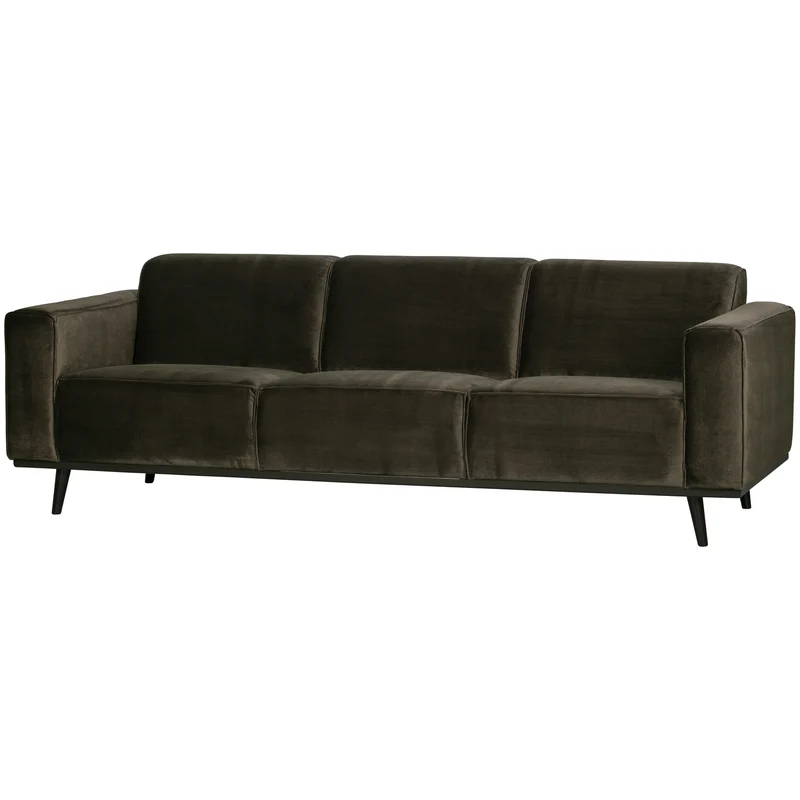Statement 3-sitzer 230 cm samt warmen grün