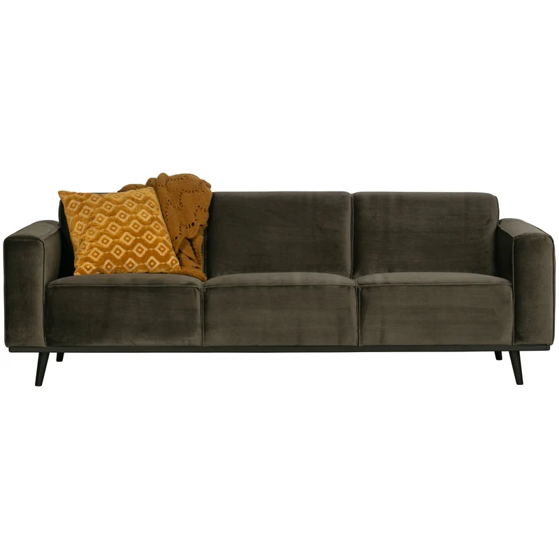 Statement 3-sitzer 230 cm samt warmen grün
